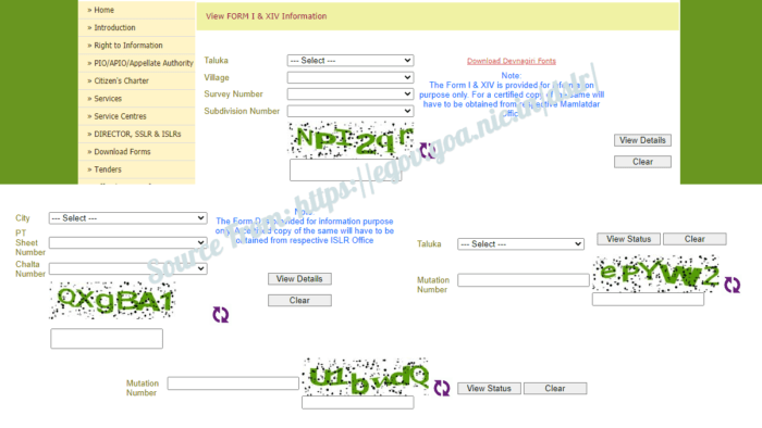 goa-land-records-online-search-for-form-i-xiv-d-at-egov-goa-nic-in-dslr