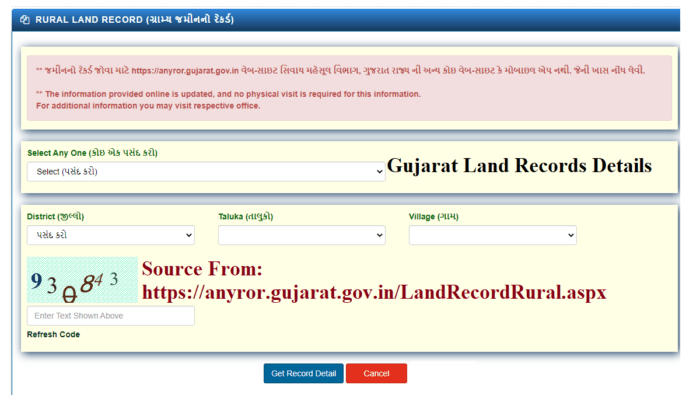 Gujarat land records