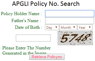 APGLI Policy Number Search at apgli.ap.gov.in