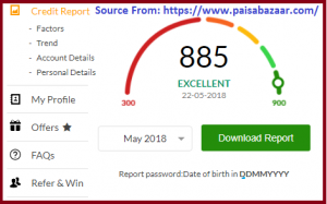 How to Check Free Cibil Score \/ Credit Score Report using Pan Card Number in paisabazaar.com